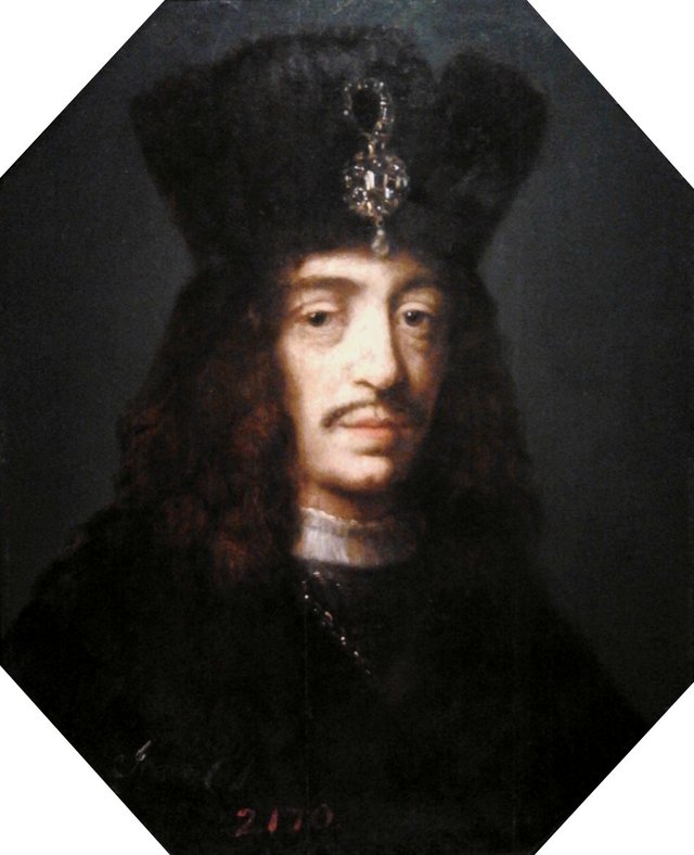 Portrait of King John Casimir. by Daniel Schultz