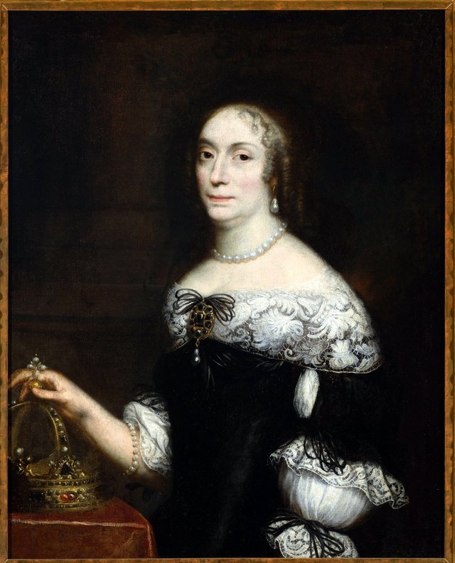 Portrait of Queen Marie Louise Gonzaga by Daniel Schultz