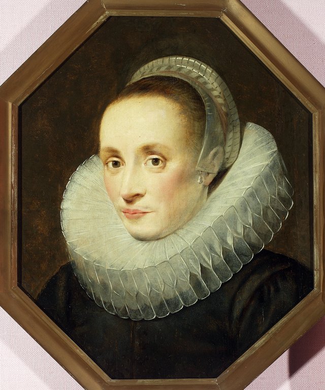Portrait of a lady (Margaretha de Vos, wife of Frans Snyders?). by Cornelis de Vos