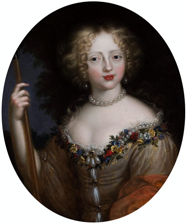 Portrait of Helena Tekla Lubomirska née Ossolińska as Flora. by Nicolas Mignard