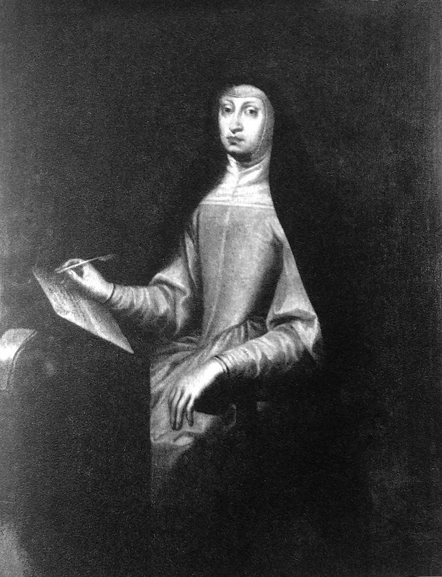 Portrait of Mariana of Austria. by Juan Carreño de Miranda