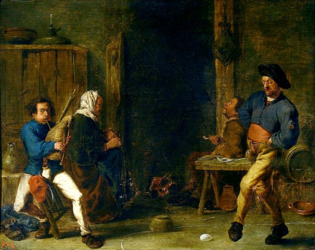 The egg dance. by Cornelis Saftleven