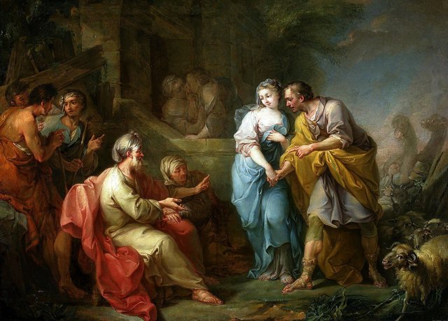 Jacob and Rachel by Jacopo Amigoni