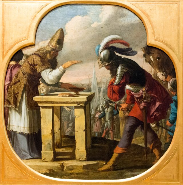 The Meeting of Abraham and Melchizedek by Laurent de La Hyre