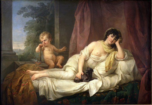 Portrait of actress Anna Lampel by Marcello Bacciarelli