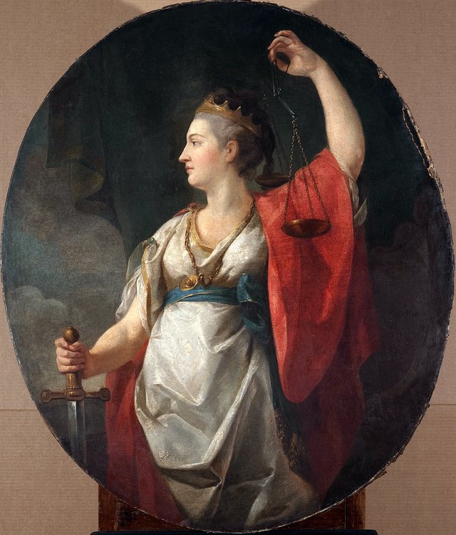 Allegory of Justice - Themis. by Marcello Bacciarelli
