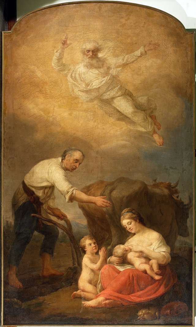 Saint Isidore - the Blessing of Work by Marcello Bacciarelli