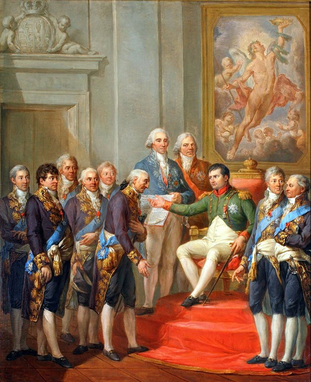 Granting of the Constitution of the Duchy of Warsaw by Napoleon, 22 VII 1807. by Marcello Bacciarelli