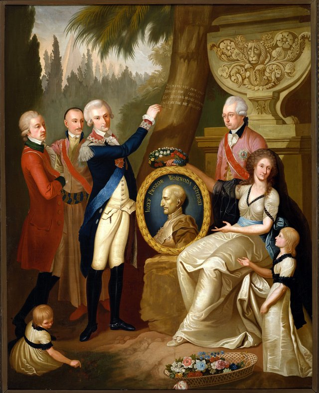 Portrait of the Prozor Family. by Franciszek Smuglewicz