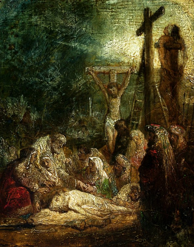 The Descent from the Cross by Richard Parkes Bonington