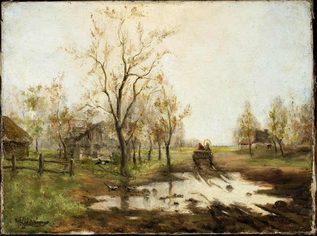 Spring in the countryside. by Isaac Levitan
