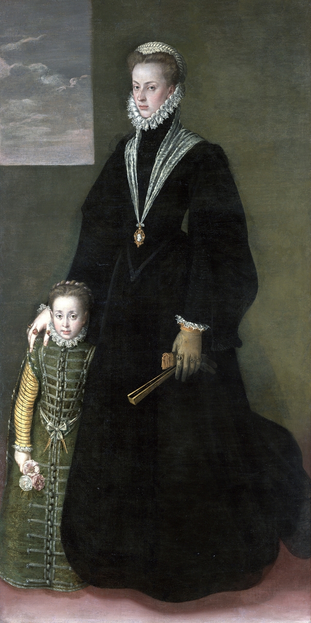 Portrait of Joanna of Austria with a Young Girl by Sofonisba Anguissola
