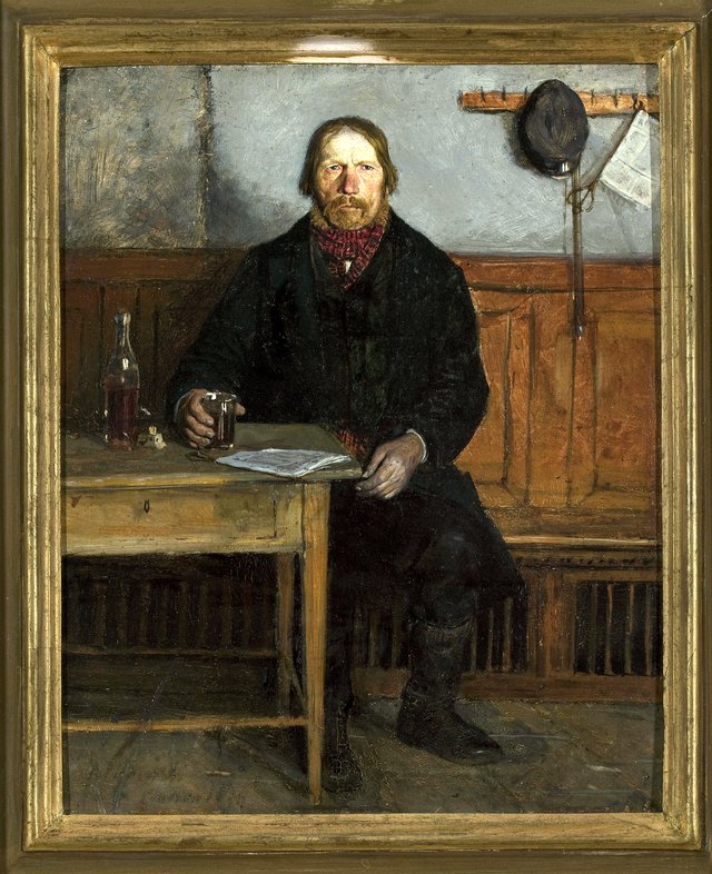 In the inn. by Antoni Piotrowski