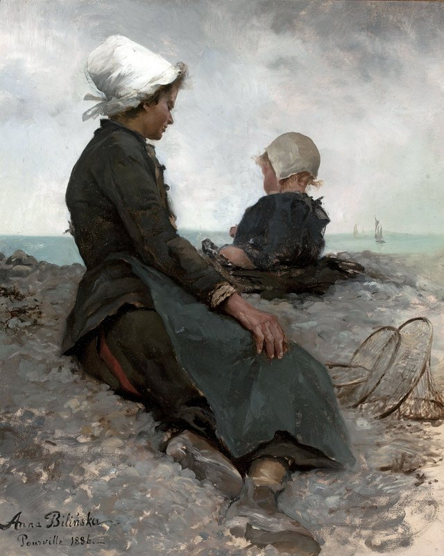 At the seashore by Anna Bilińska-Bohdanowicz