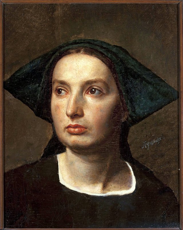 Portrait of a Woman. by Antoni Brodowski