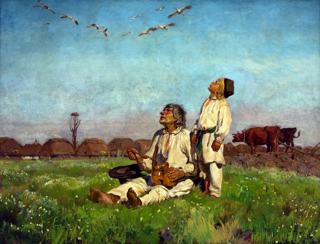 Storks by Józef Chełmoński