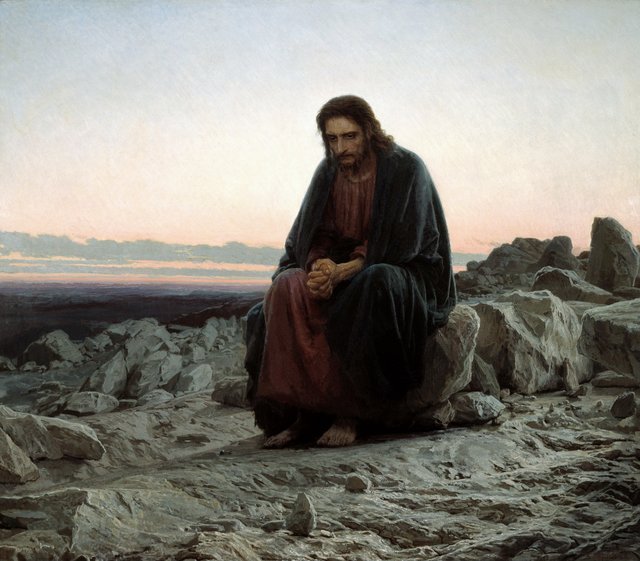 Christ in the Wilderness by Ivan Kramskoi