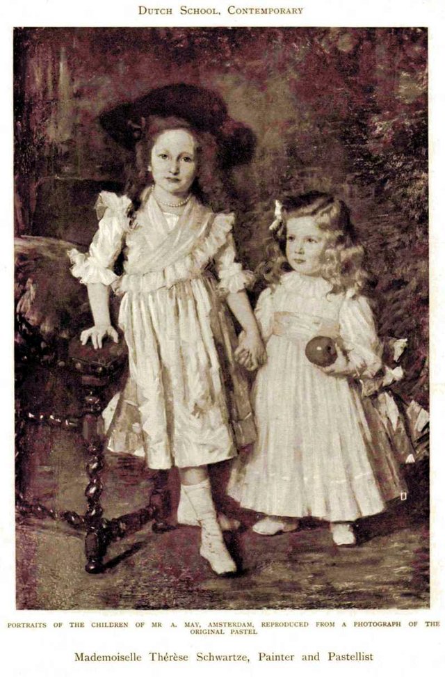 Portraits of the Children of Mr. A. May by Thérèse Schwartze