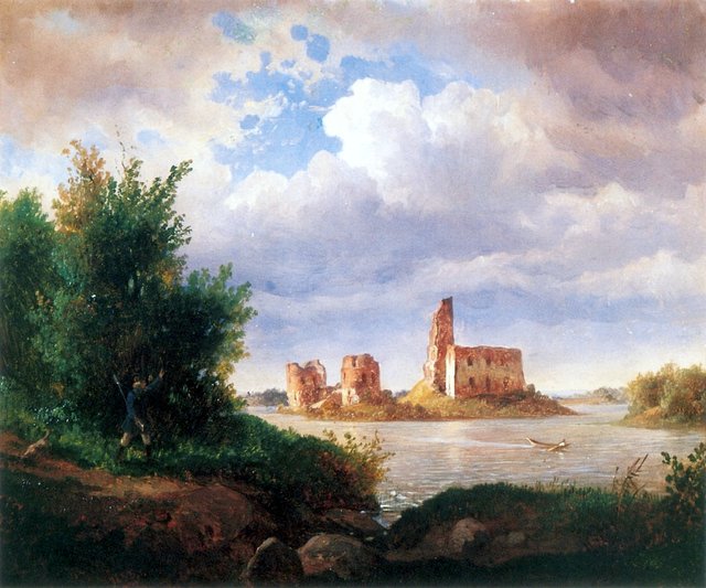 Ruins of the Trakai Castle by Wojciech Gerson
