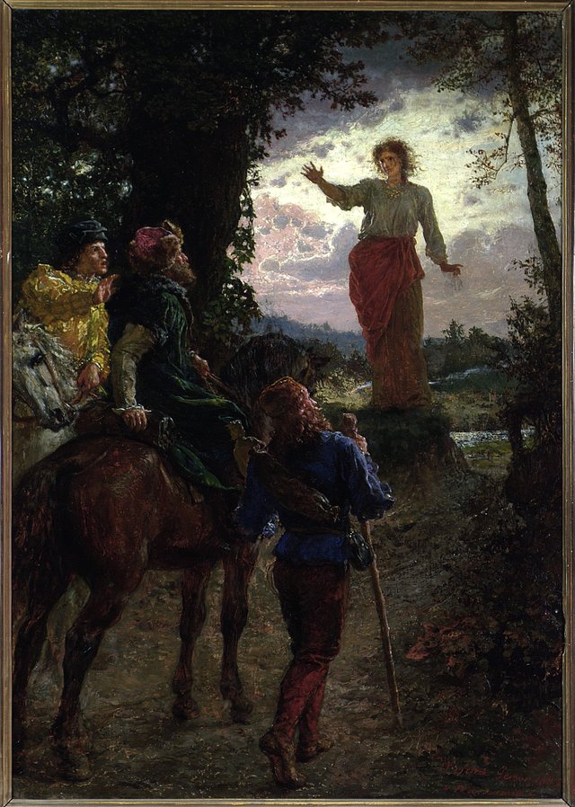 Veit Stoss on his way to Nuremberg. by Wojciech Gerson