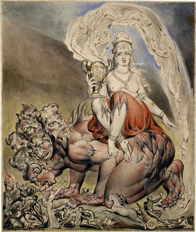 The Whore of Babylon by William Blake