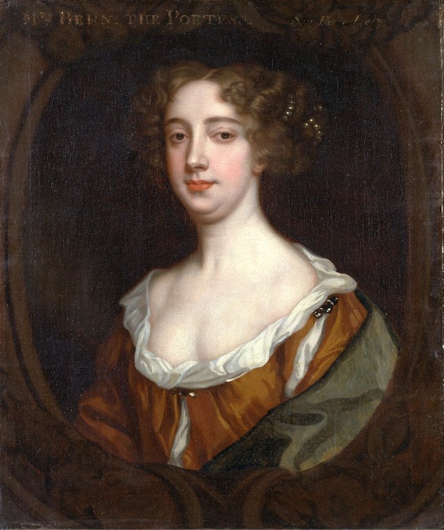 Portrait of Aphra Behn by Peter Lely