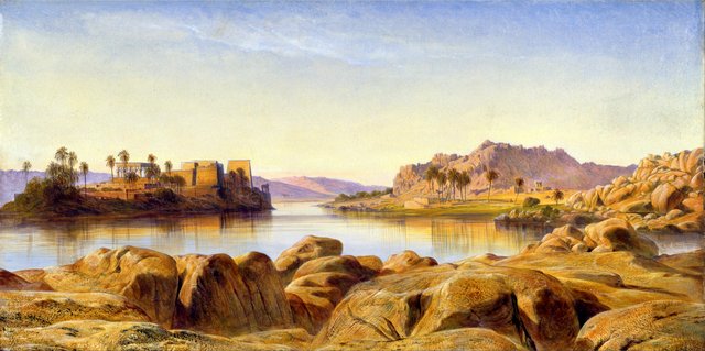 Philae, Egypt by Edward Lear
