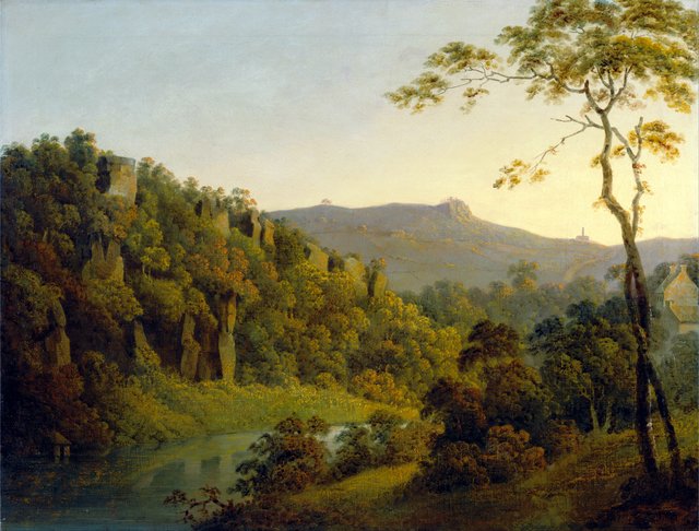 Matlock Dale, looking toward Black Rock Escarpment by Joseph Wright of Derby