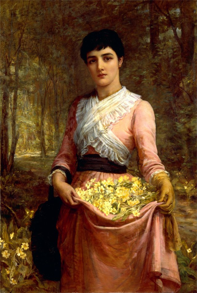 The Daughters of Our Empire. England: The Primrose by Edwin Long