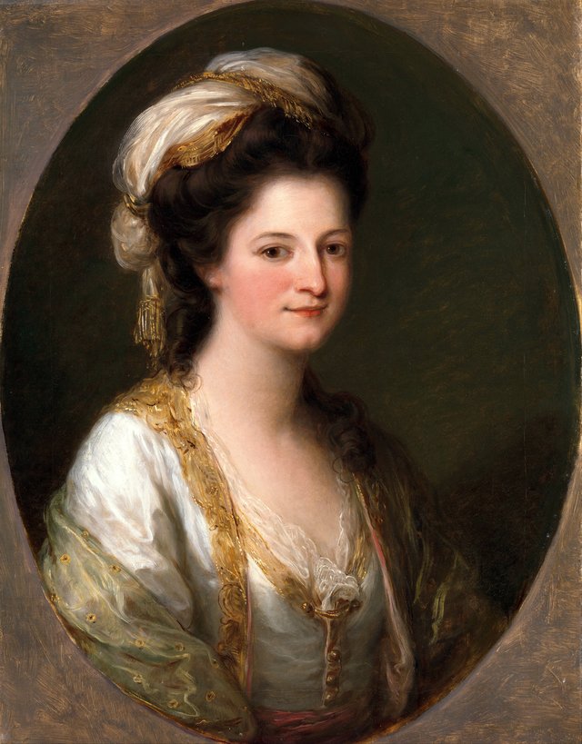 Portrait of a woman, traditionally identified as Lady Hervey by Angelica Kauffmann
