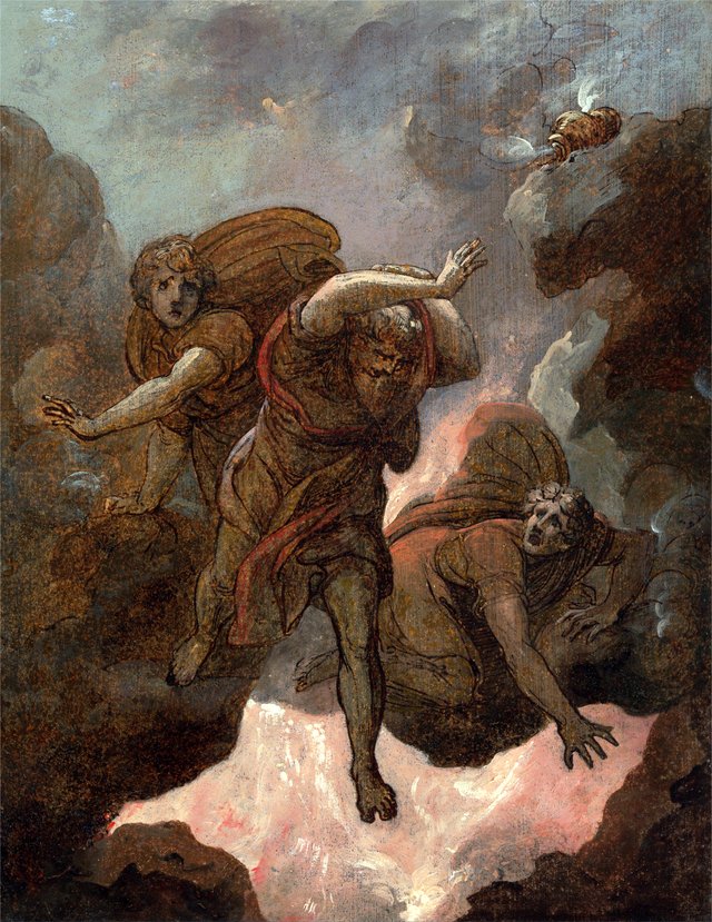 The Judgement of Korah, Dathan and Abiram by Maria Louisa Catherine Cecilia Cosway