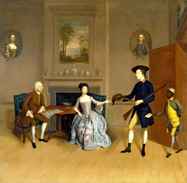 John Orde, His Wife, Anne Orde (née Marr), His Eldest Son, William, and an Unnamed Servant by Arthur Devis