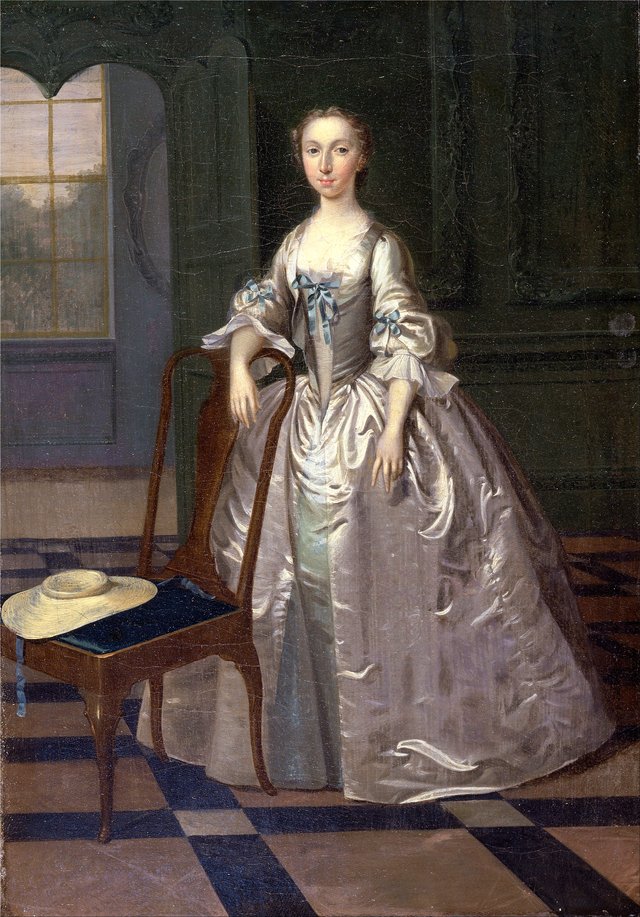 An Unknown Woman in a Drawing Room by Arthur Devis