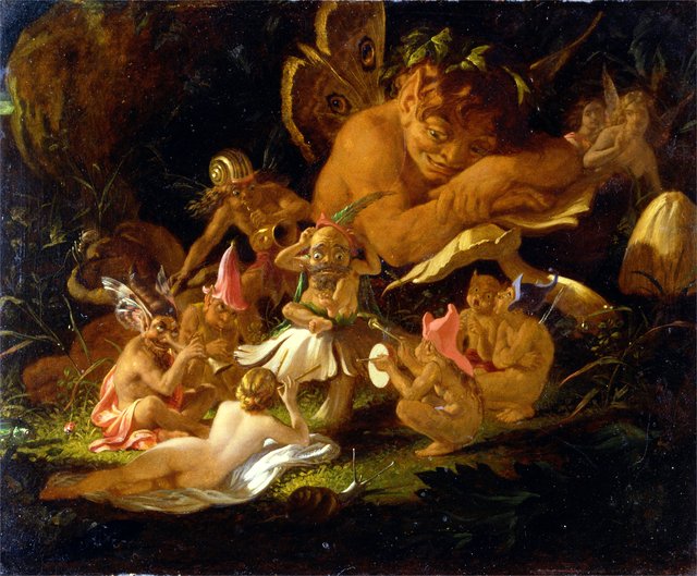 Puck and Fairies, from "A Midsummer Night's Dream" by Joseph Noel Paton