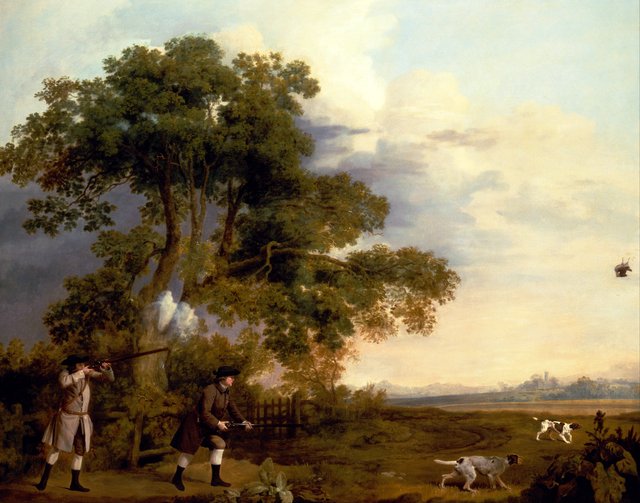 Two Gentlemen Shooting by George Stubbs