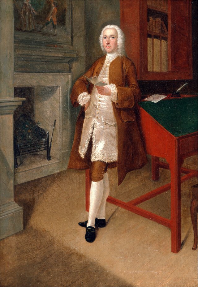 An Unknown Man in a Library by Arthur Devis