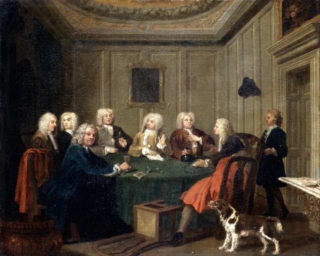 A Club of Gentlemen by William Hogarth