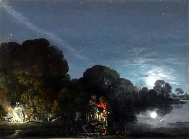The Flight into Egypt by Adam Elsheimer