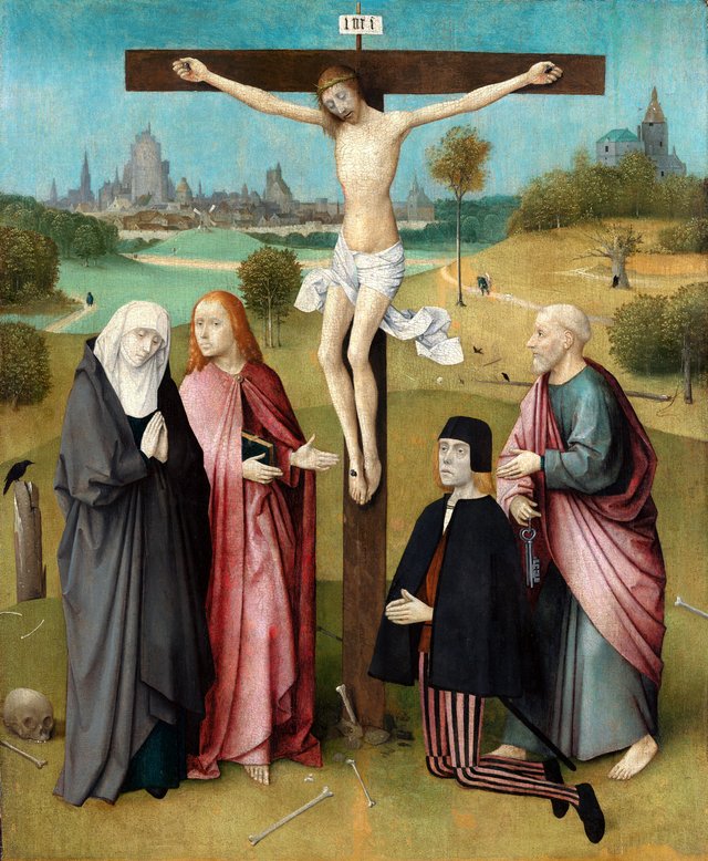 Crucifixion with a Donor by Hieronymus Bosch