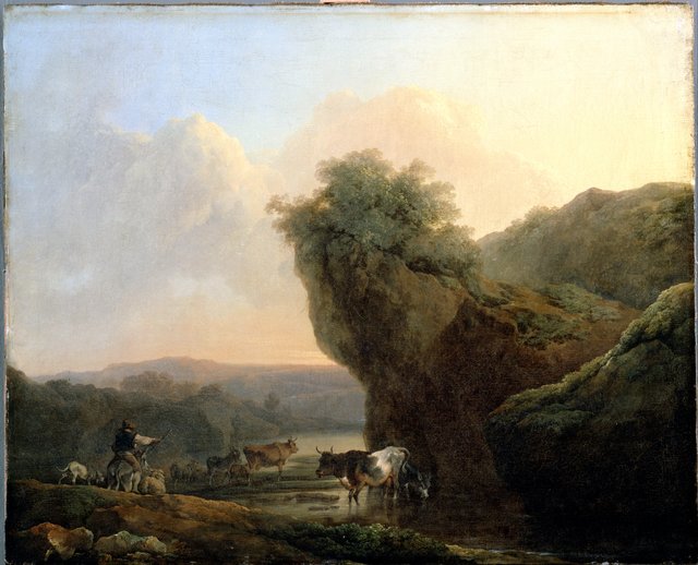 Landscape with Cattle by Philip James de Loutherbourg