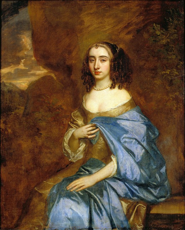 Portrait of a Lady with a Blue Drape by Peter Lely