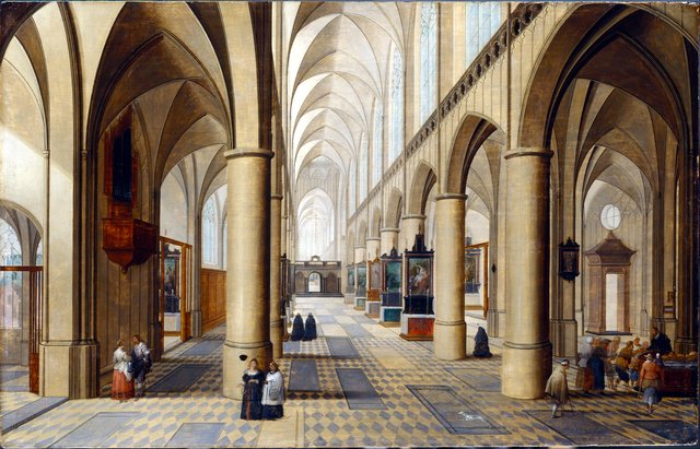 Interior of a Gothic Church by Pieter Neefs the Elder