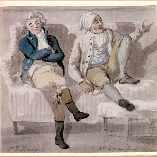 Noel Desenfans and Sir Francis Bourgeois by Paul Sandby
