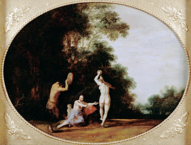 Nymphs and Satyr by Cornelius van Poelenburgh