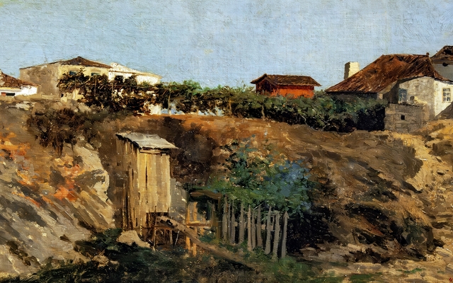 Portici Landscape by Mariano Fortuny Marsal