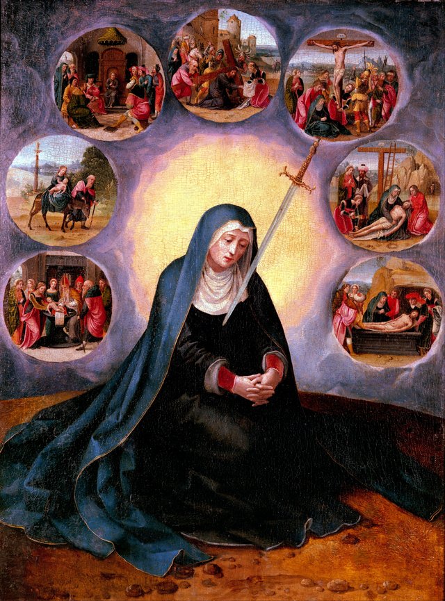 Virgin of the Seven Sorrows by Master of the Female Half-Lengths