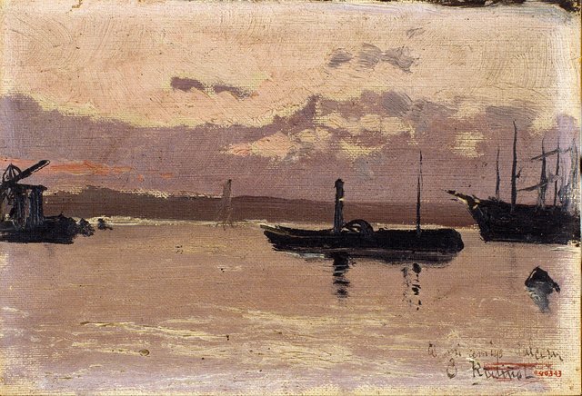 Sketch of a Port by Santiago Rusiñol i Prats