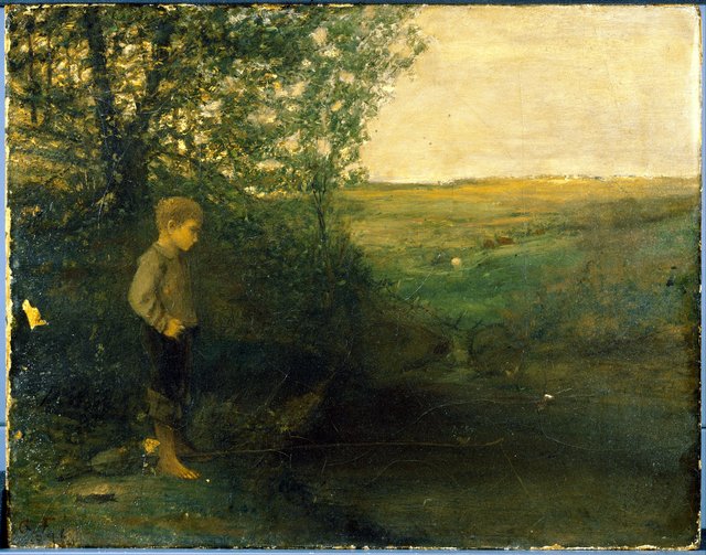 Boy Fishing by George Fuller