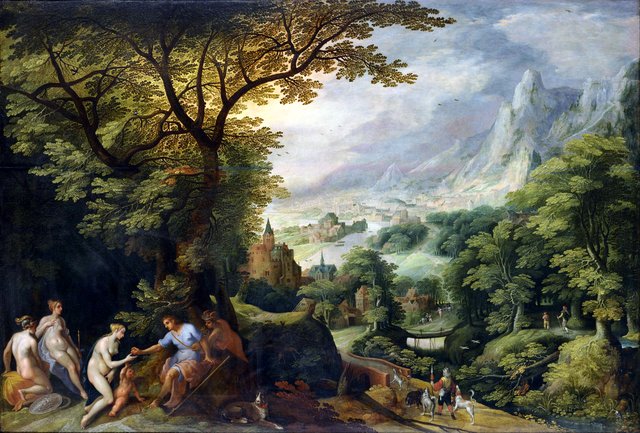Landscape with the Judgement of Paris by Gillis van Coninxloo