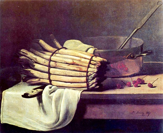 Nature morte aux asperges by François Bonvin